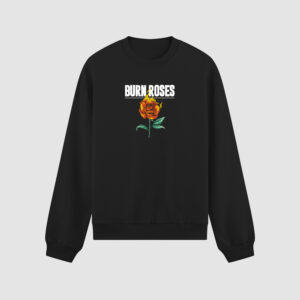 Bluza bez kaptura Burn Roses Róża C00723