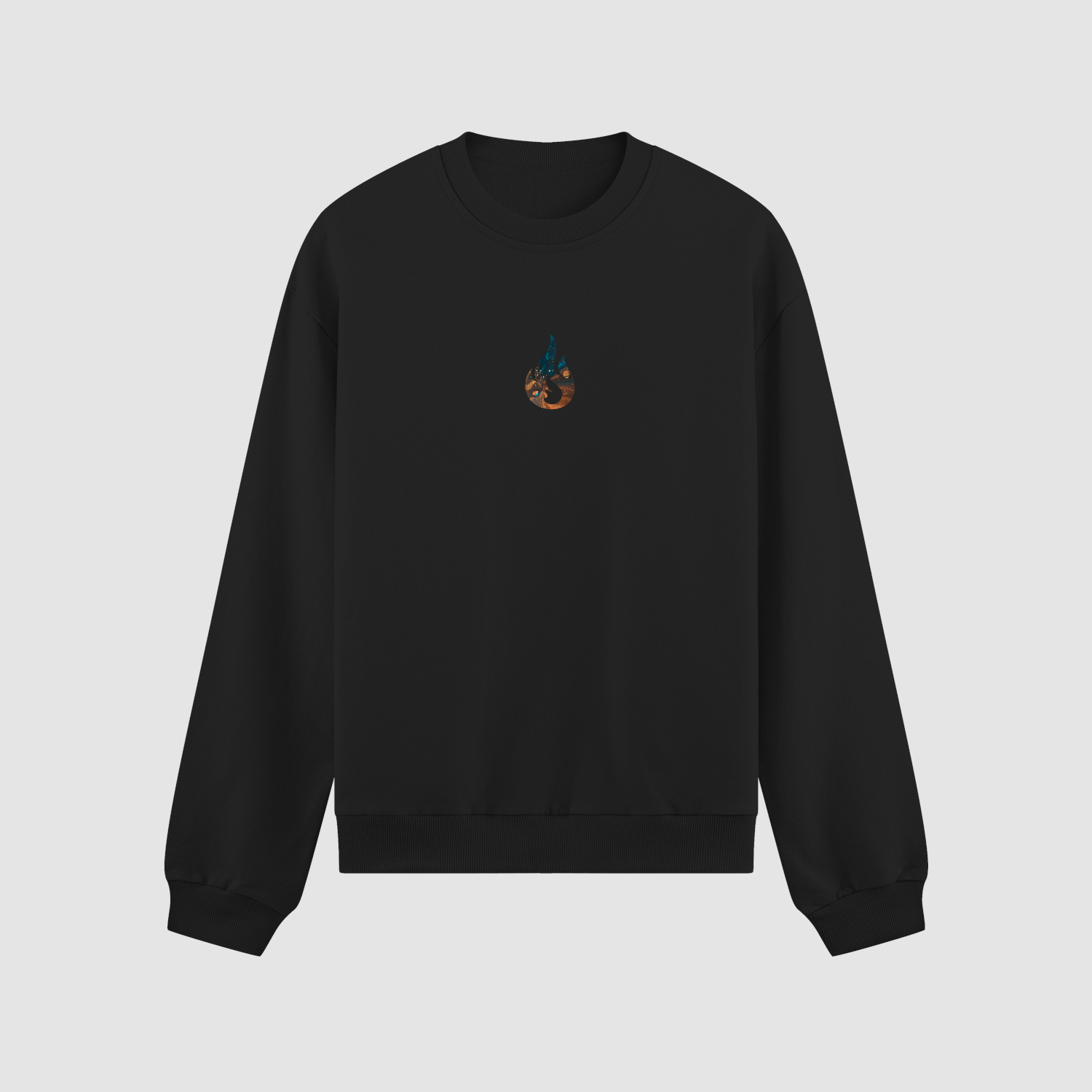 crewneck Bluza bez kaptura Płomień Ogień C00389 - obrazek 1