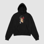 Bluza z kapturem Kobieta Róża C00478