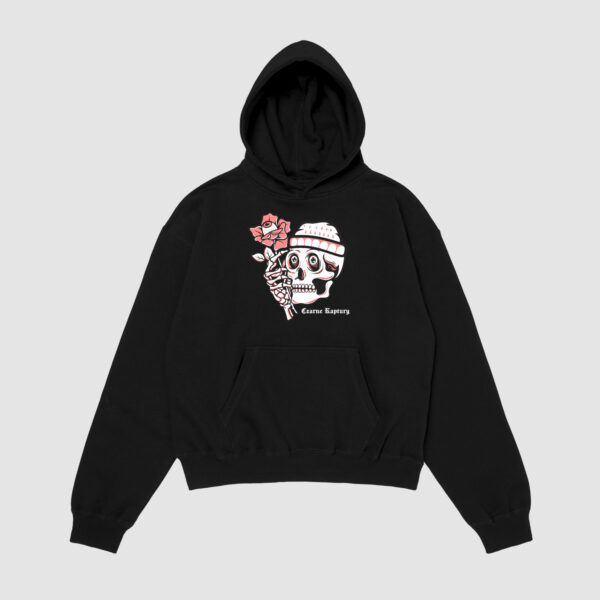 Bluza z kapturem Czaszka Róża C00627