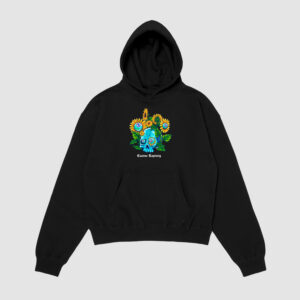 Bluza z kapturem Czaszka Słoneczniki C00634