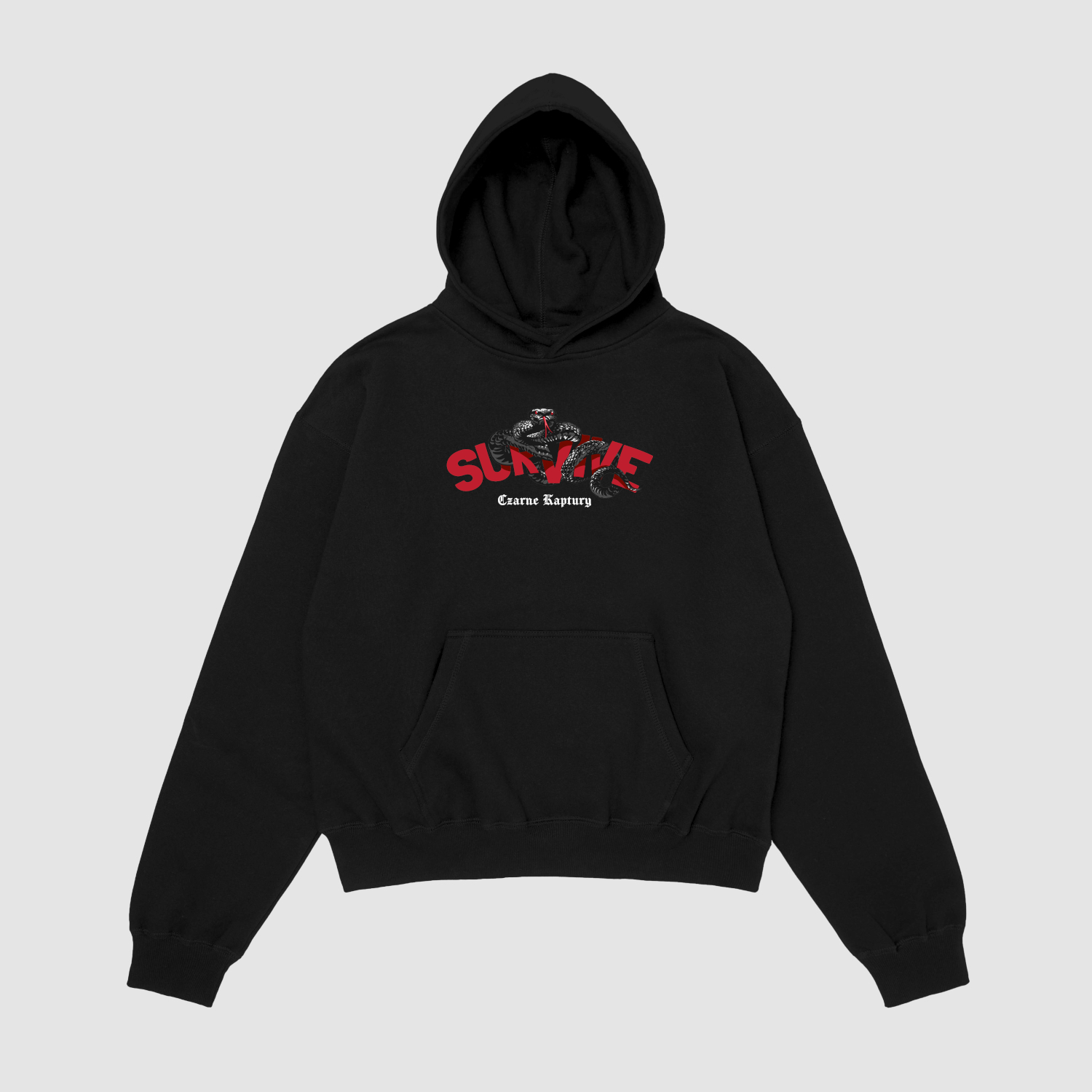 hoodie Bluza z kapturem Survive Wąż C00690 - obrazek 1