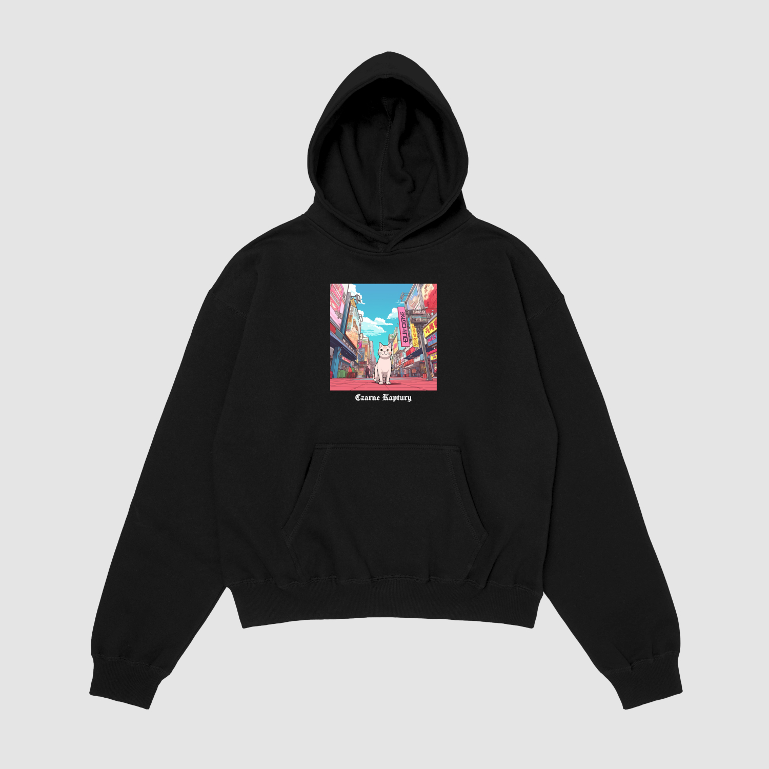 hoodie Bluza z kapturem Kot Anime C00696 - obrazek 1