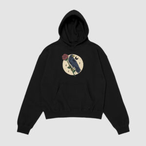 Bluza z kapturem Kwiat Kruk C00712