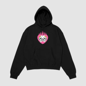 Bluza z kapturem Czaszki Serce C00797