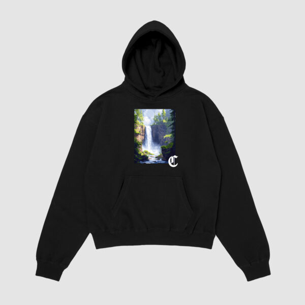 Bluza z kapturem Wodospad Pixelart C00806