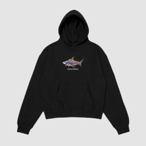 Bluza z kapturem Rekin Płomienie C00395