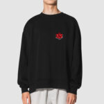 Bluza bez kaptura Róża C00442 - obrazek 2