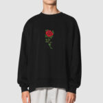 Bluza bez kaptura Róża C00445 - obrazek 2