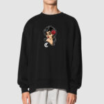 Bluza bez kaptura Kobieta Róża C00478 - obrazek 2