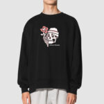 Bluza bez kaptura Czaszka Róża C00627 - obrazek 2