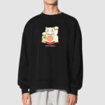 Bluza bez kaptura Kot Japonia C00669 - obrazek 2