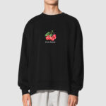 Bluza bez kaptura Wiśnie C00354 - obrazek 2