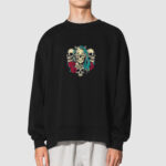 Bluza bez kaptura Czaszki Róże C00323 - obrazek 2