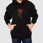 Bluza z kapturem Róża C00445 - obrazek 2