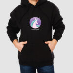 Bluza z kapturem Jednorożec C00555 - obrazek 2