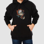 Bluza z kapturem Smok Yin Yang C00558 - obrazek 2