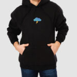Bluza z kapturem Chmura Piorun C00633 - obrazek 2