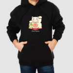 Bluza z kapturem Kot Japonia C00669 - obrazek 2