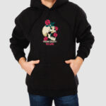 Bluza z kapturem Kwiaty Czaszka C00678 - obrazek 2