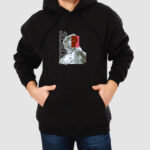 Bluza z kapturem Rzeźba Art C00699 - obrazek 2