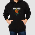 Bluza z kapturem Burn Roses Róża C00723 - obrazek 2