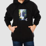 Bluza z kapturem Wodospad Pixelart C00806 - obrazek 2