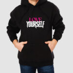 Bluza z kapturem Love Yourself C00817 - obrazek 2