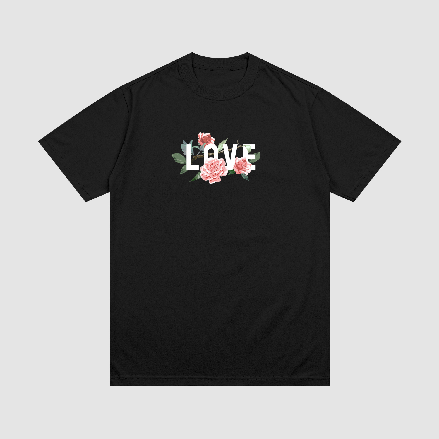t-shirt Koszulka Love Kwiaty C00692 - obrazek 1