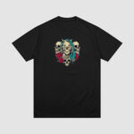 Koszulka Czaszki Róże C00323