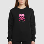 Bluza bez kaptura Czaszka Serce C00446 - obrazek 3