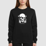 Bluza bez kaptura Czaszka Pieniądze C00631 - obrazek 3