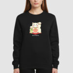 Bluza bez kaptura Kot Japonia C00669 - obrazek 3