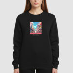 Bluza bez kaptura Kot Anime C00696 - obrazek 3