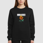 Bluza bez kaptura Burn Roses Róża C00723 - obrazek 3