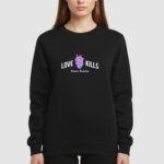 Bluza bez kaptura Love Kills C00734 - obrazek 3