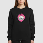 Bluza bez kaptura Czaszki Serce C00797 - obrazek 3