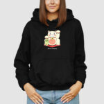 Bluza z kapturem Kot Japonia C00669 - obrazek 3