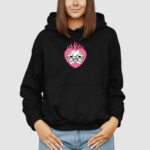 Bluza z kapturem Czaszki Serce C00797 - obrazek 3