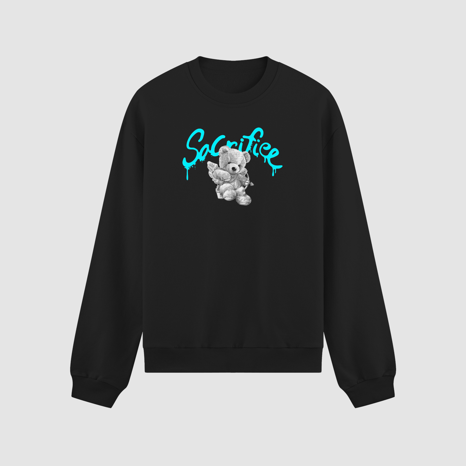 crewneck Bluza bez kaptura Miś Amor C00919 - obrazek 1