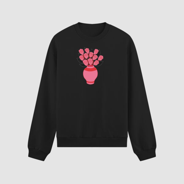 Bluza bez kaptura Różowe Kwiaty C00923