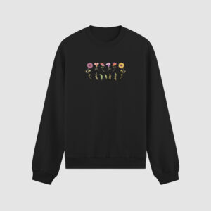 Bluza bez kaptura Rośliny Kwiaty C00928