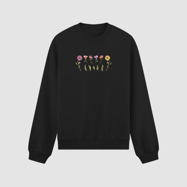 Bluza bez kaptura Rośliny Kwiaty C00928