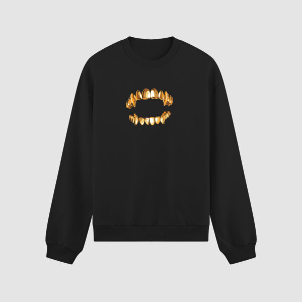 Bluza bez kaptura Złote Zęby Rap C00936