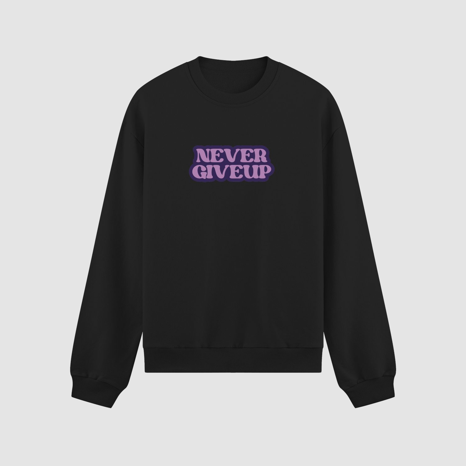 crewneck Bluza bez kaptura Never Giveup C00973 - obrazek 1