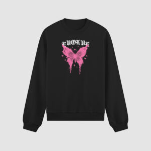 Bluza bez kaptura Różowy Motyl C00845