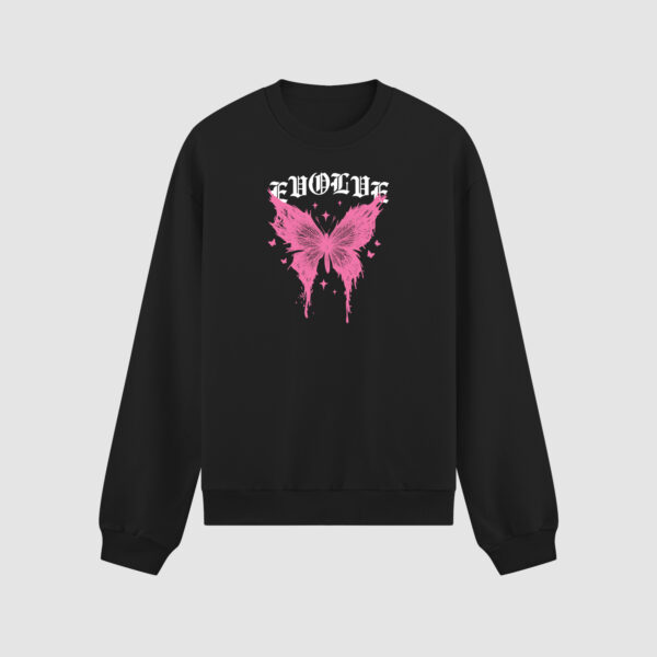 Bluza bez kaptura Różowy Motyl C00845