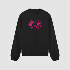 Bluza bez kaptura Malarstwo Serce C00898