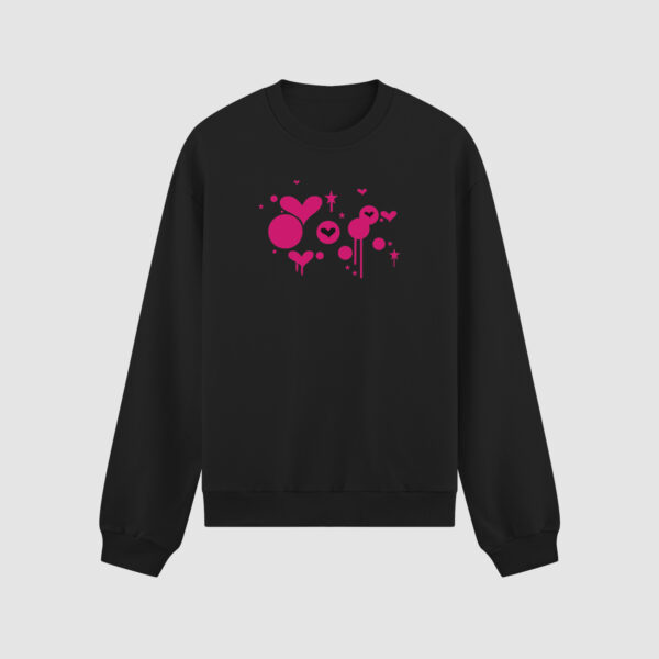 Bluza bez kaptura Malarstwo Serce C00898