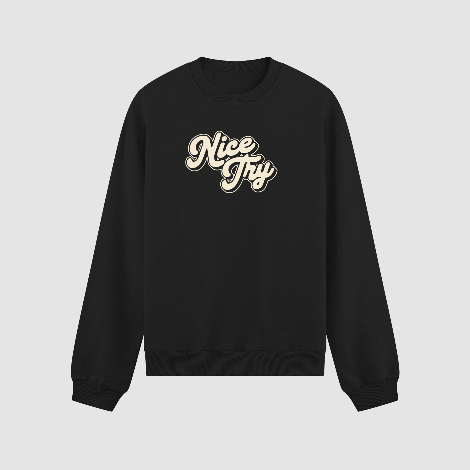 crewneck Bluza bez kaptura Nice Try C00904 - obrazek 1